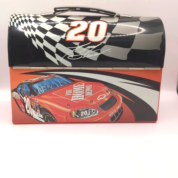 Vintage Tony Stewart 2003 NASCAR Home Depot Metal Lunch Box Racing Collectible - Picture 4 of 11